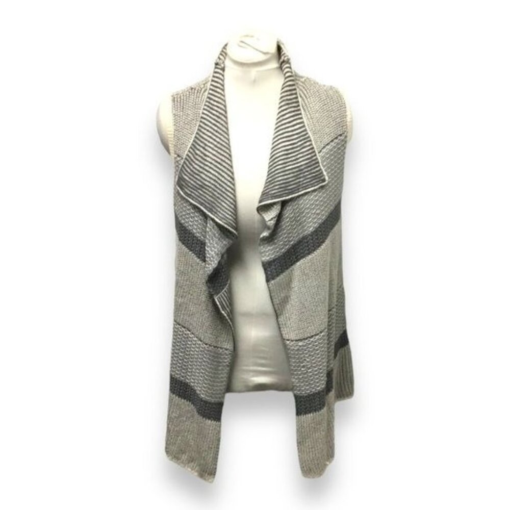 Cato Women’s Sleeveless Open Front Wrap Longline Cardigan, size S